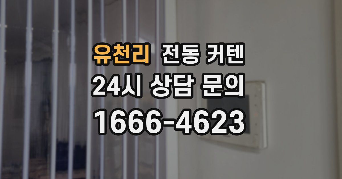 유천리 전동 커텐