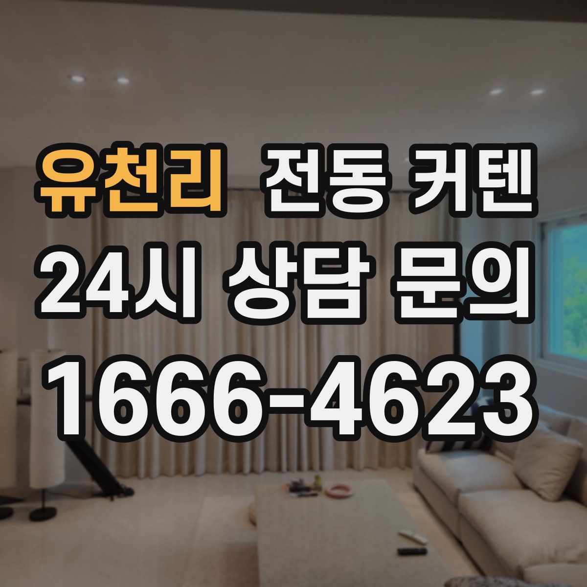 유천리 전동 커텐