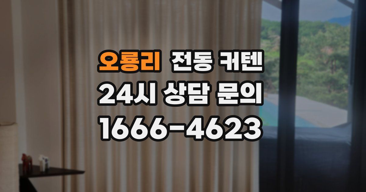 오룡리 전동 커텐