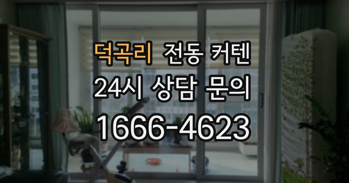 덕곡리 전동 커텐
