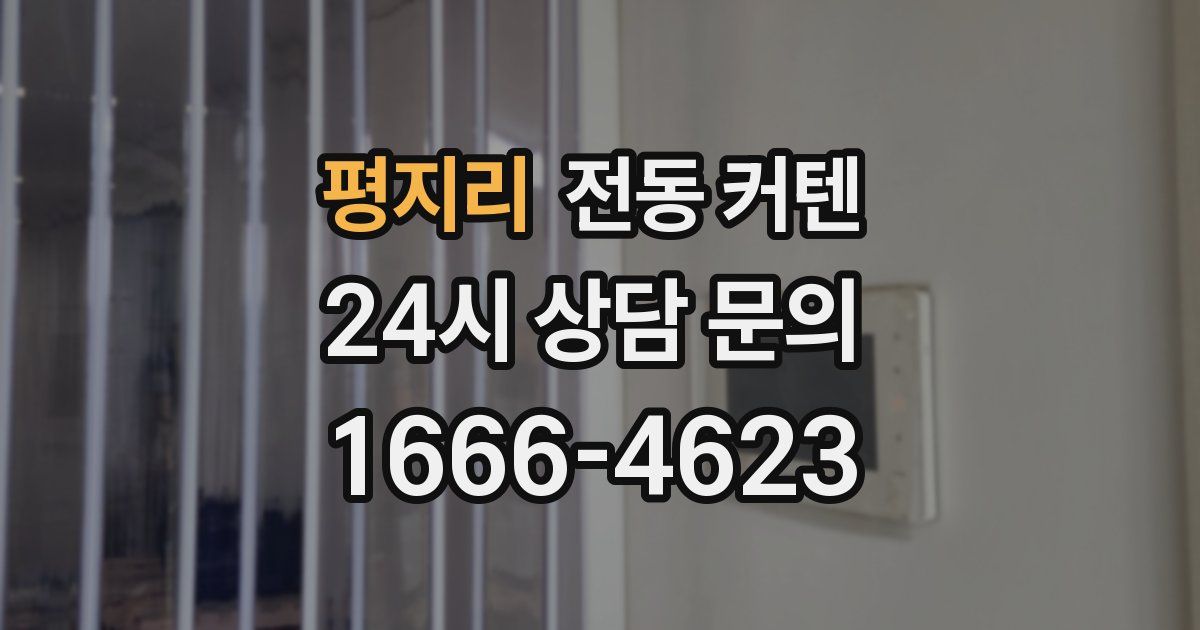 평지리 전동 커텐