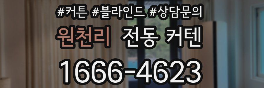 원천리 전동 커텐
