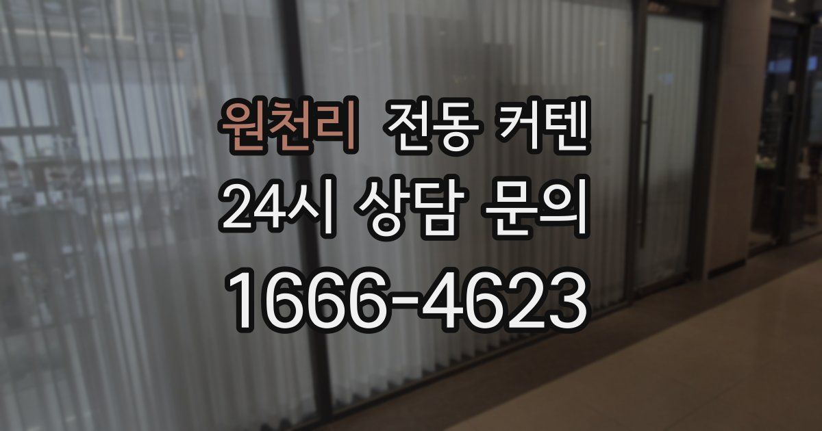 원천리 전동 커텐