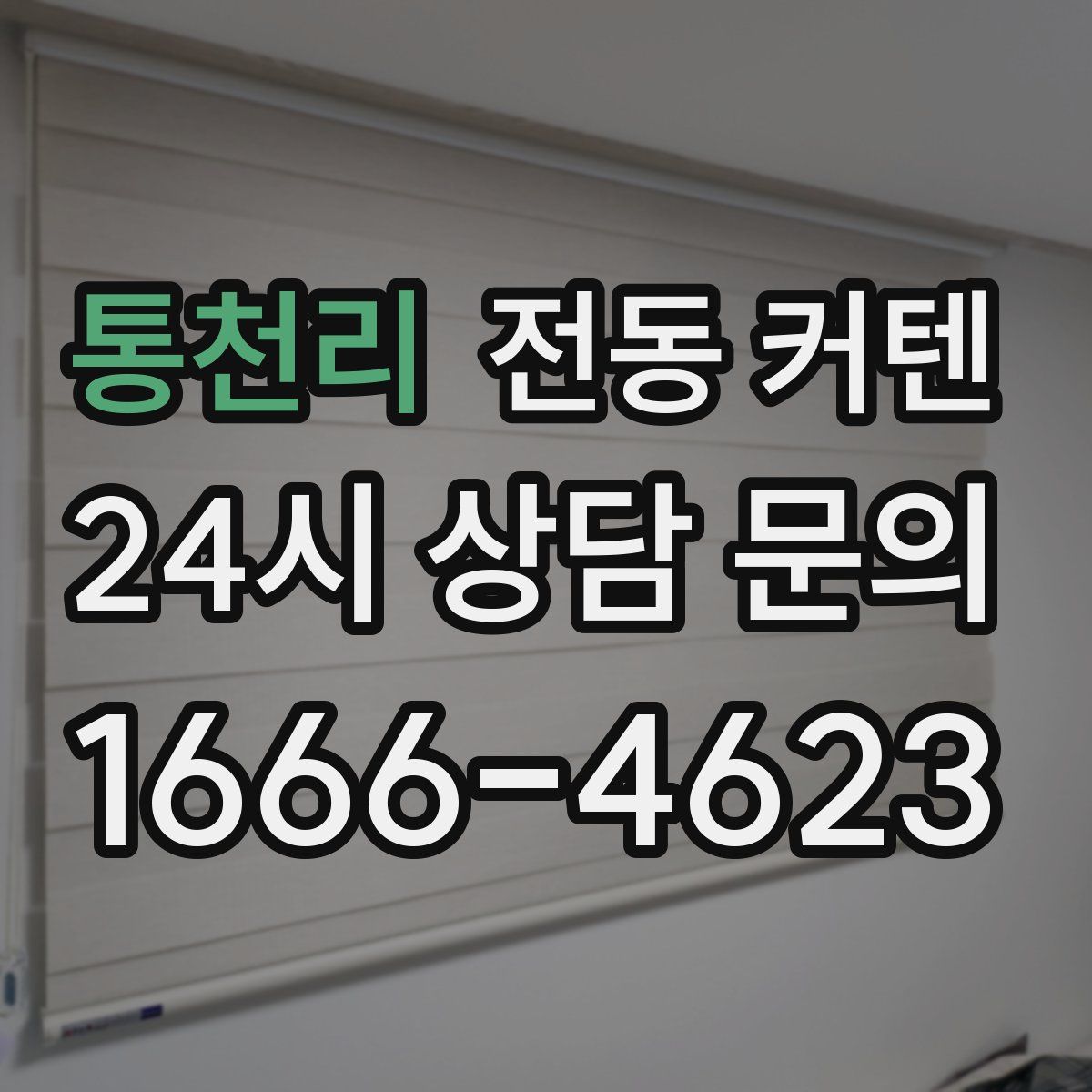 통천리 전동 커텐