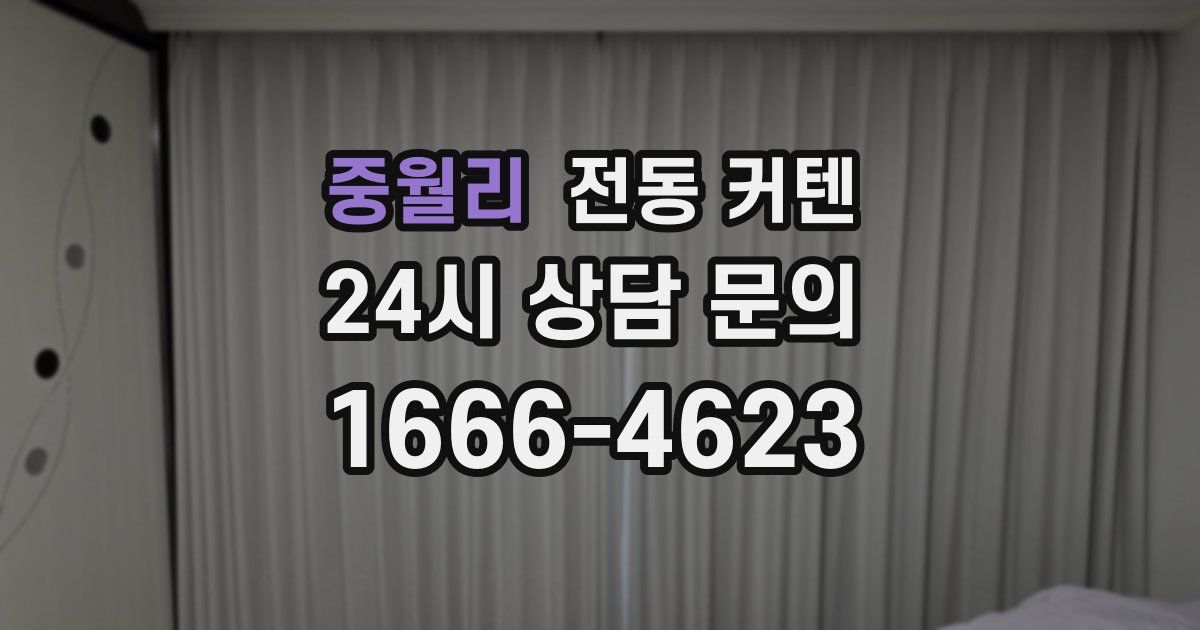 중월리 전동 커텐