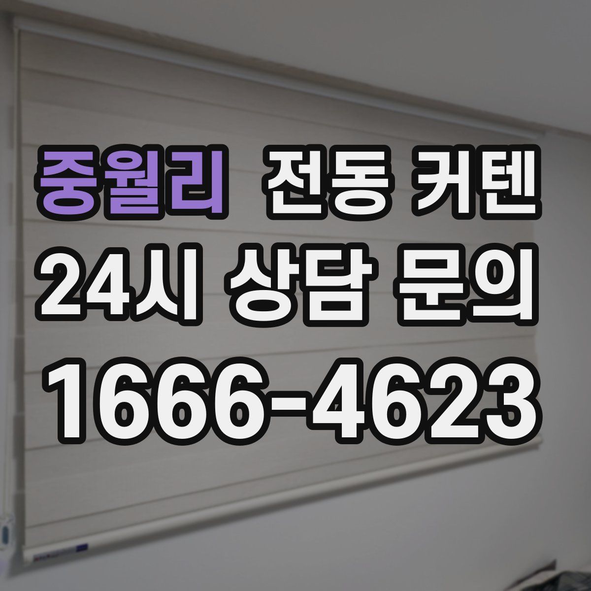 중월리 전동 커텐