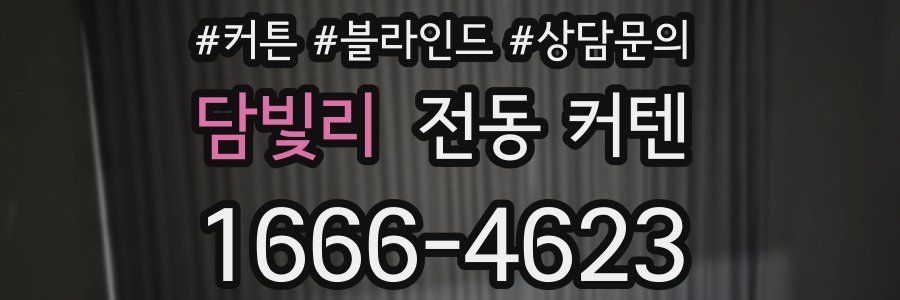 담빛리 전동 커텐