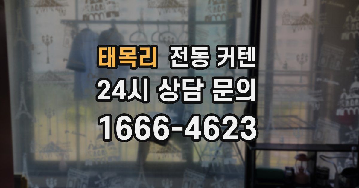 태목리 전동 커텐