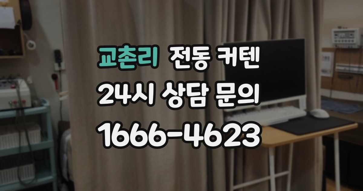 교촌리 전동 커텐