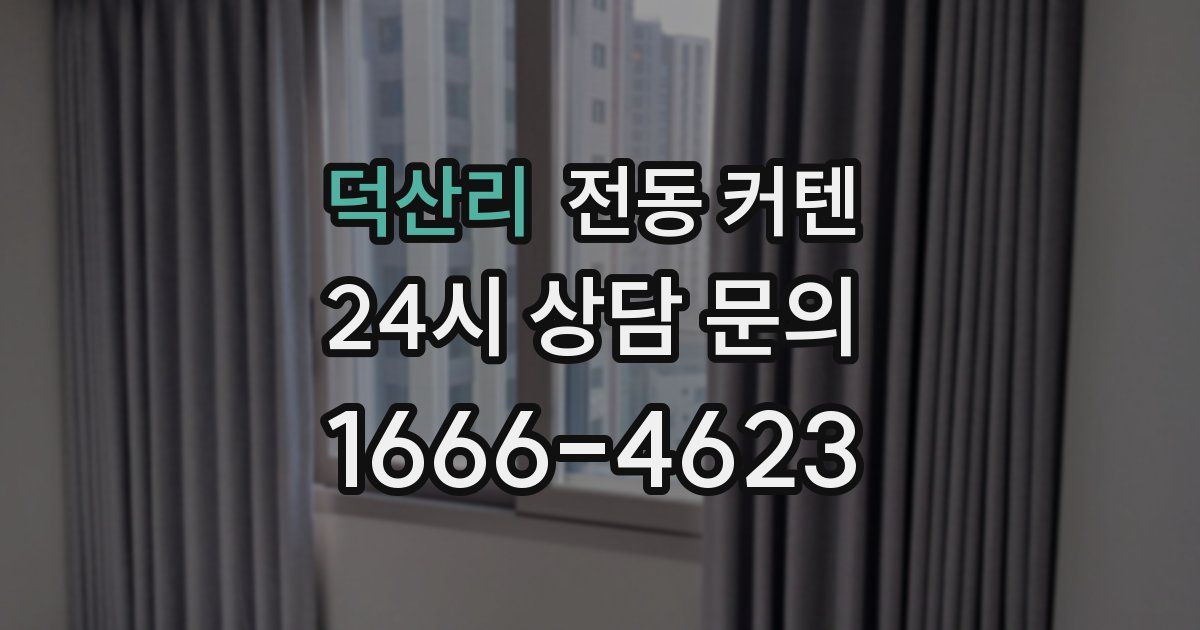 덕산리 전동 커텐