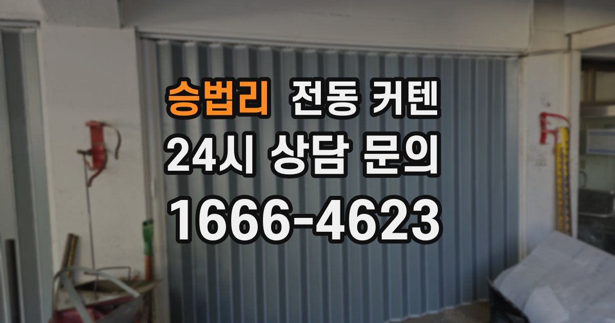 승법리 전동 커텐