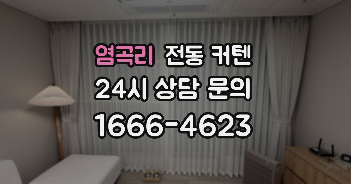 염곡리 전동 커텐