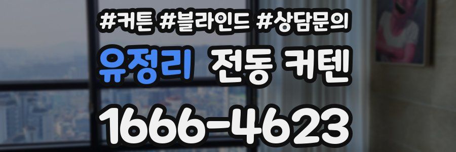 유정리 전동 커텐