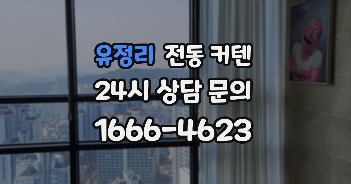 유정리 전동 커텐