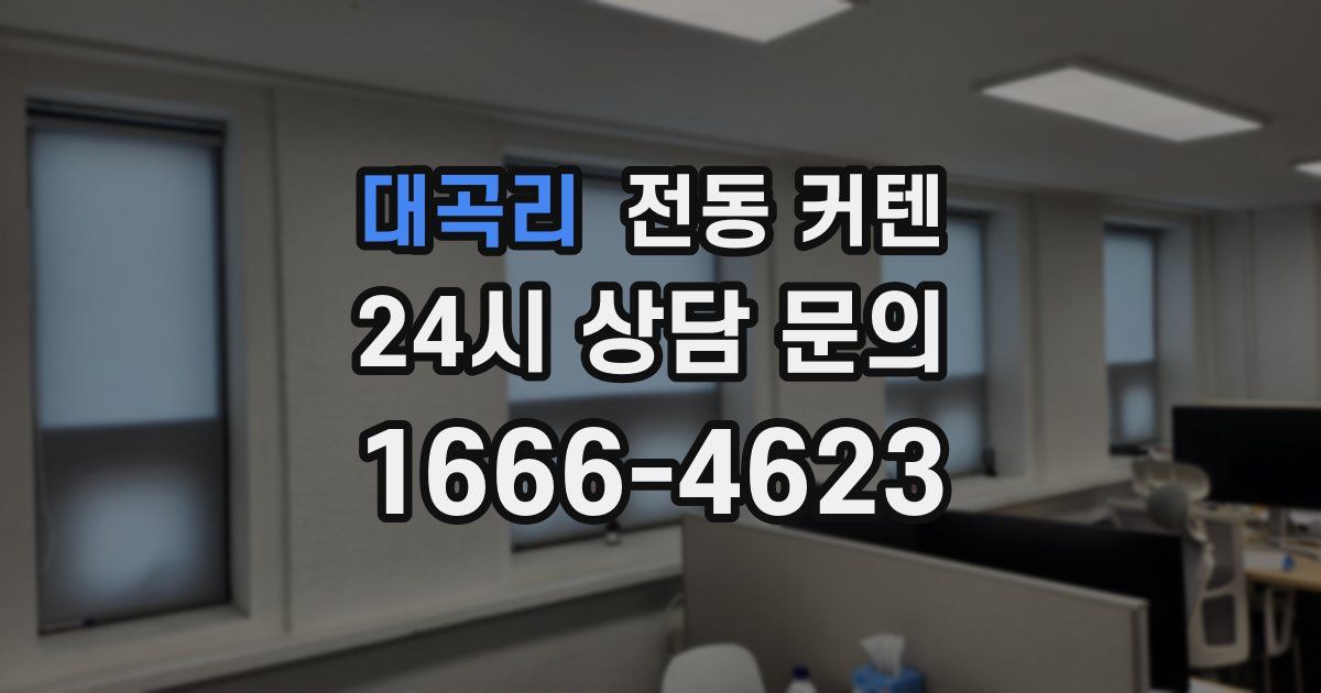 대곡리 전동 커텐