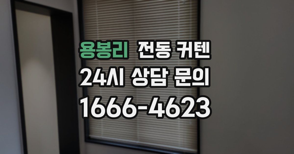 용봉리 전동 커텐