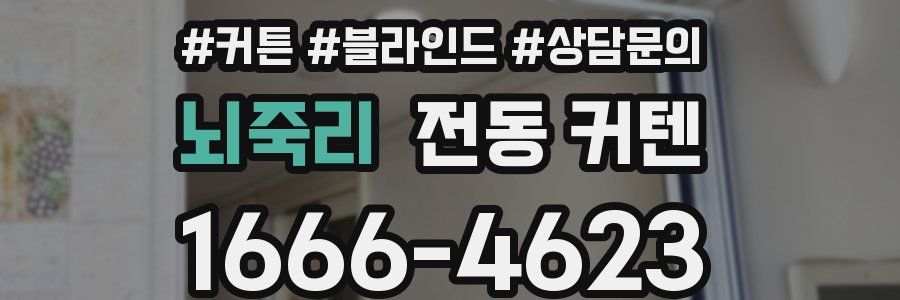 뇌죽리 전동 커텐
