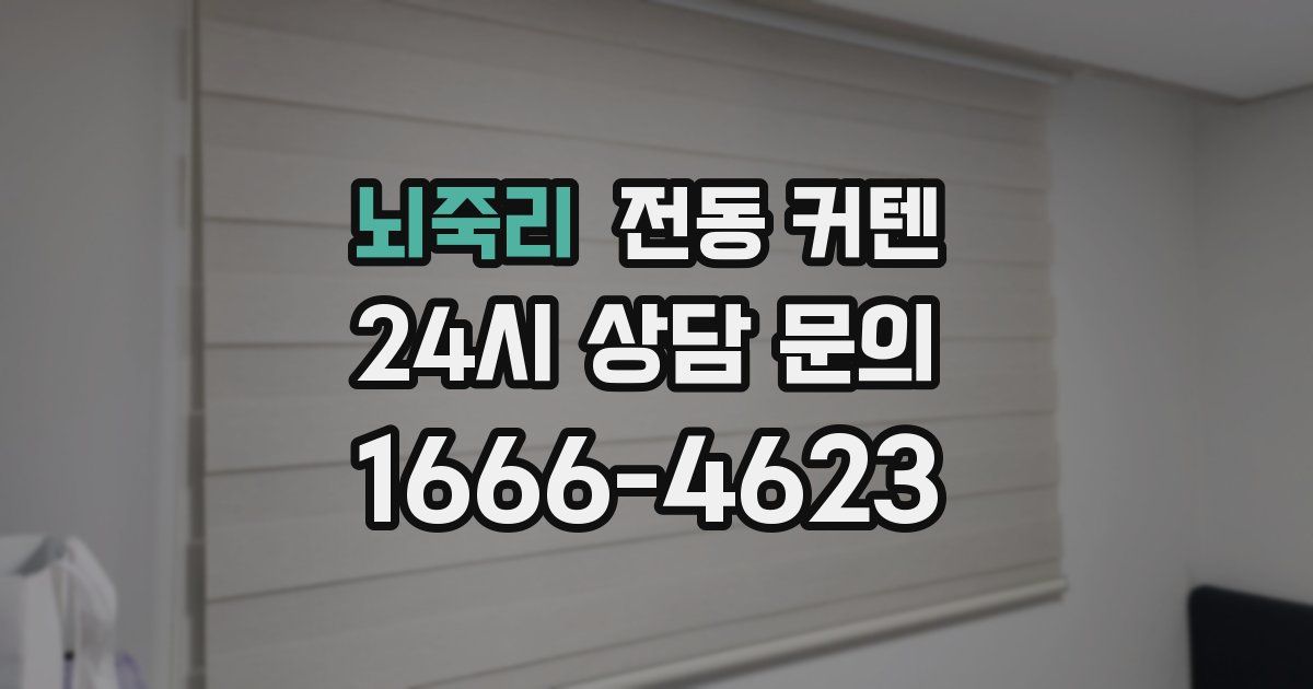 뇌죽리 전동 커텐