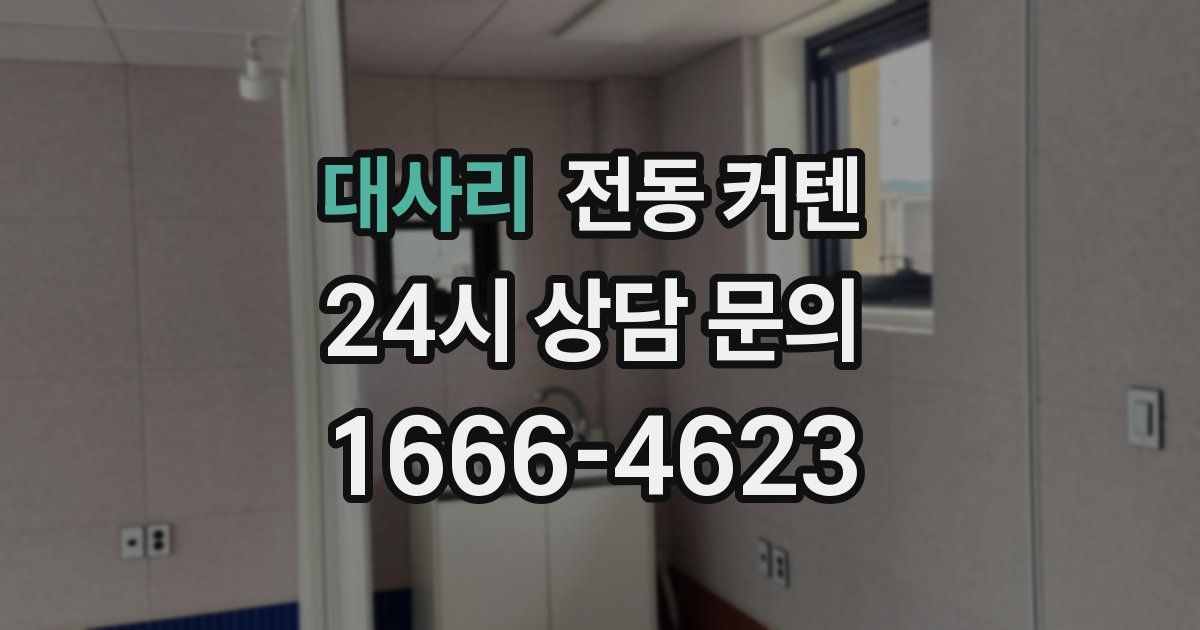 대사리 전동 커텐