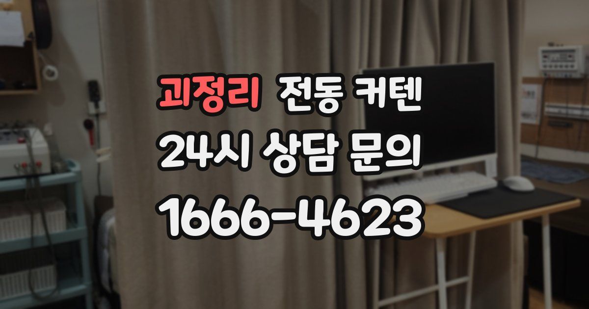 괴정리 전동 커텐