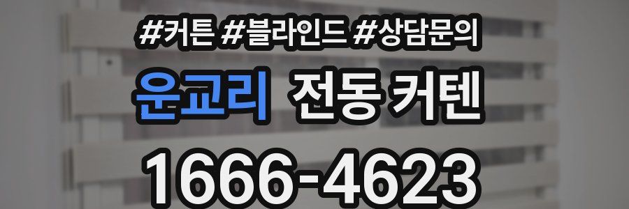 운교리 전동 커텐