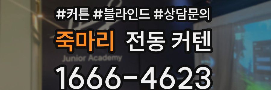 죽마리 전동 커텐