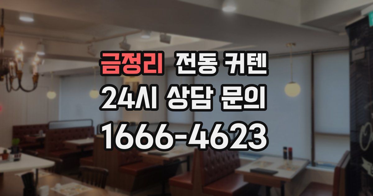 금정리 전동 커텐