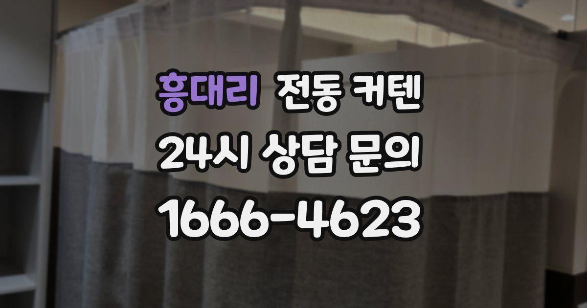 흥대리 전동 커텐