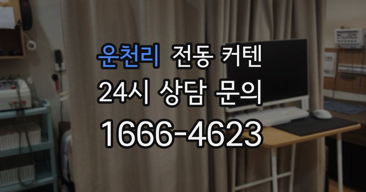 운천리 전동 커텐