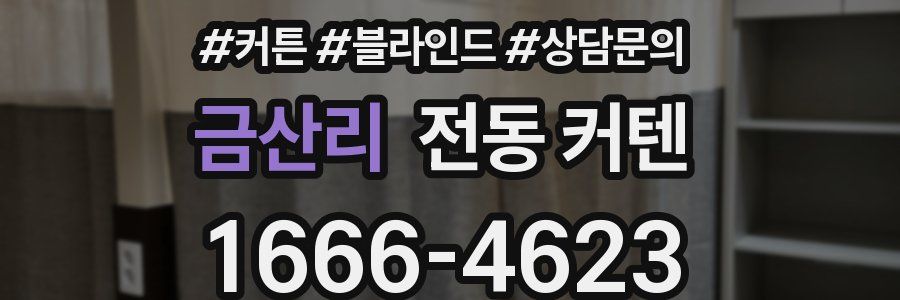 금산리 전동 커텐
