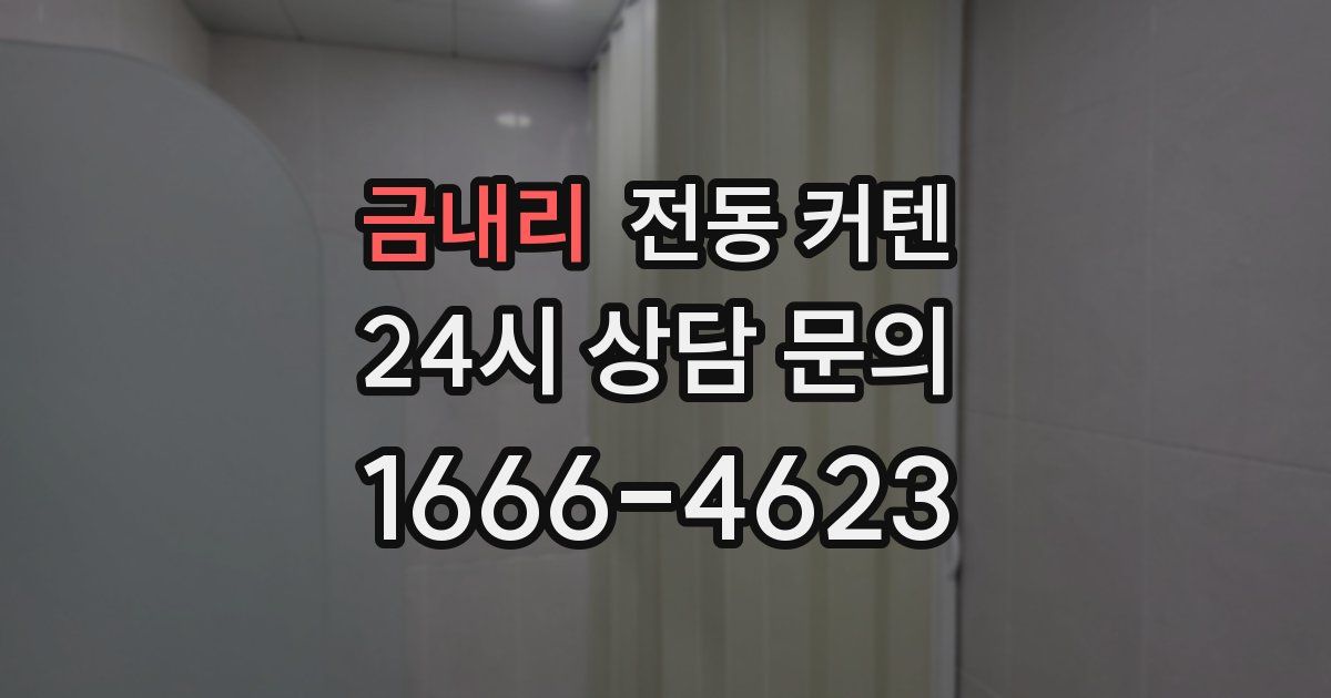 금내리 전동 커텐