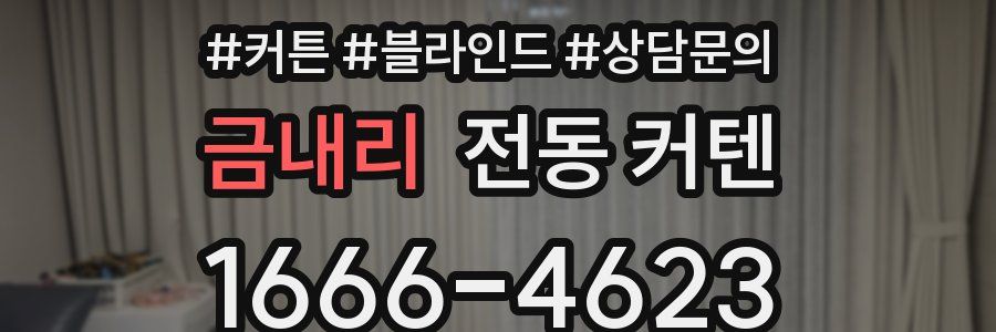 금내리 전동 커텐