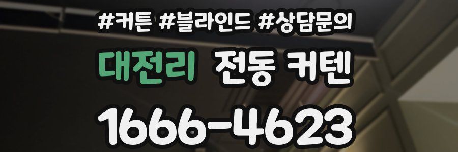 대전리 전동 커텐