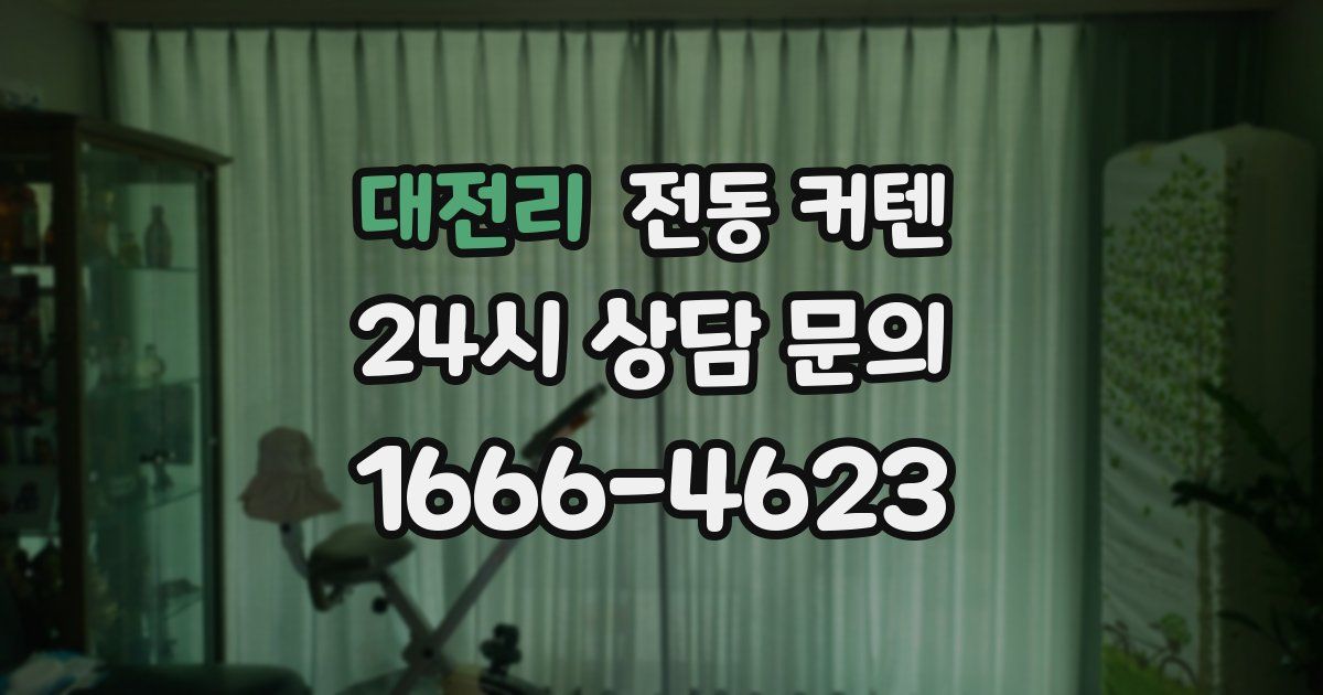 대전리 전동 커텐