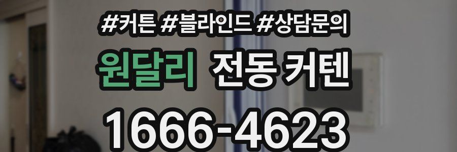 원달리 전동 커텐