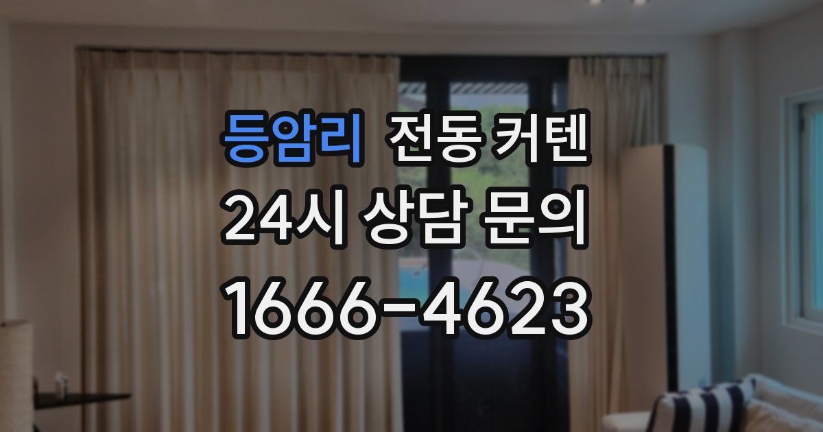 등암리 전동 커텐