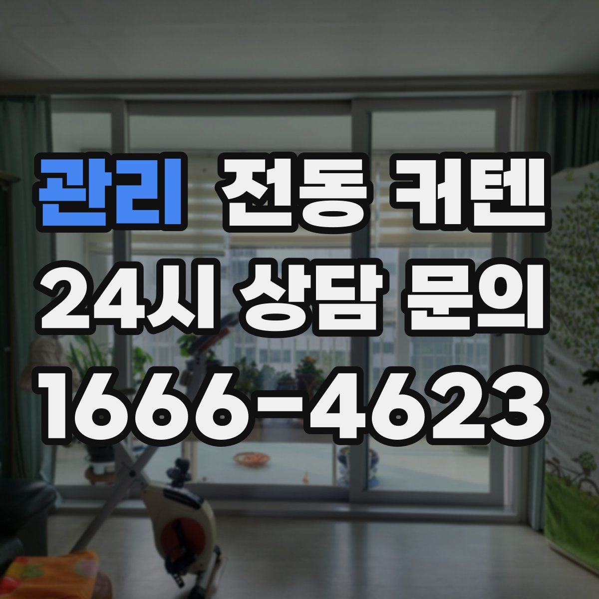 관리 전동 커텐