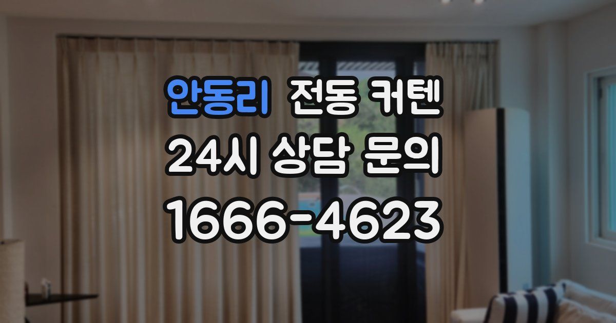 안동리 전동 커텐