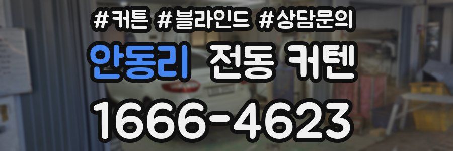 안동리 전동 커텐