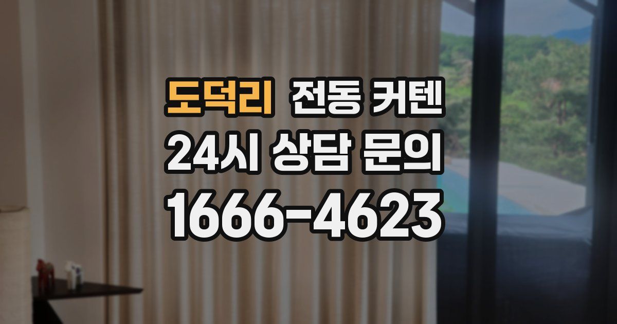 도덕리 전동 커텐