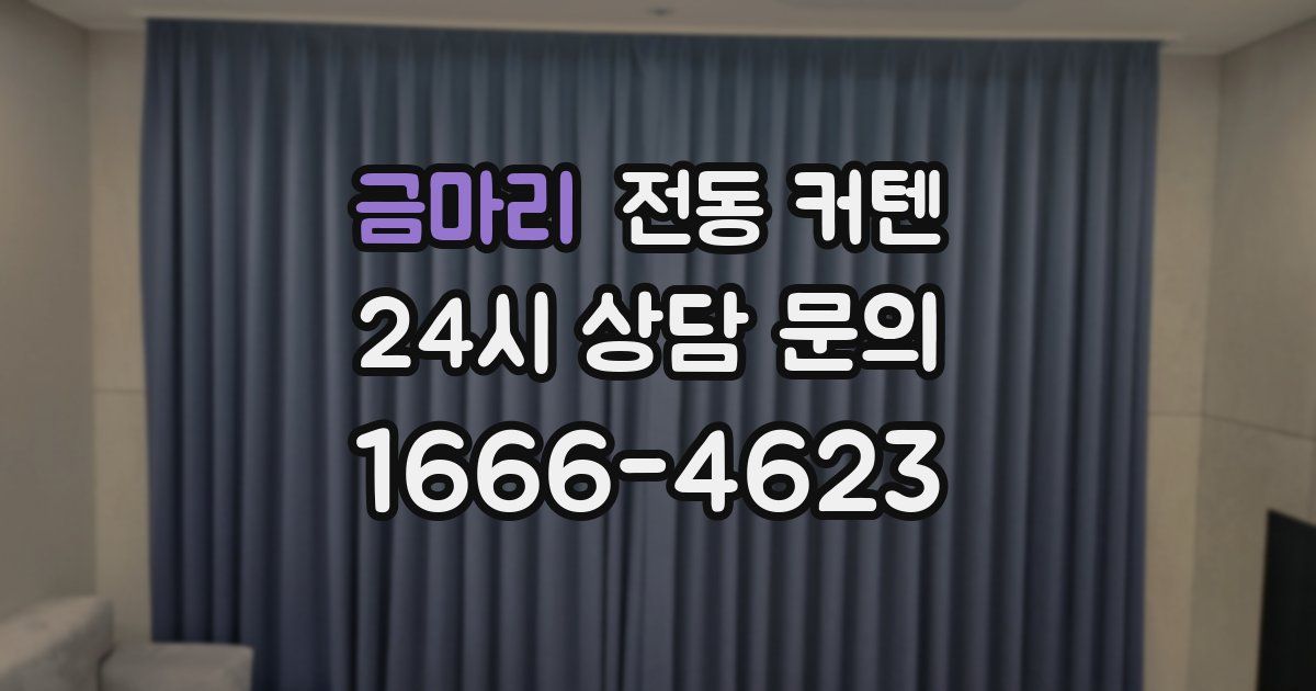 금마리 전동 커텐