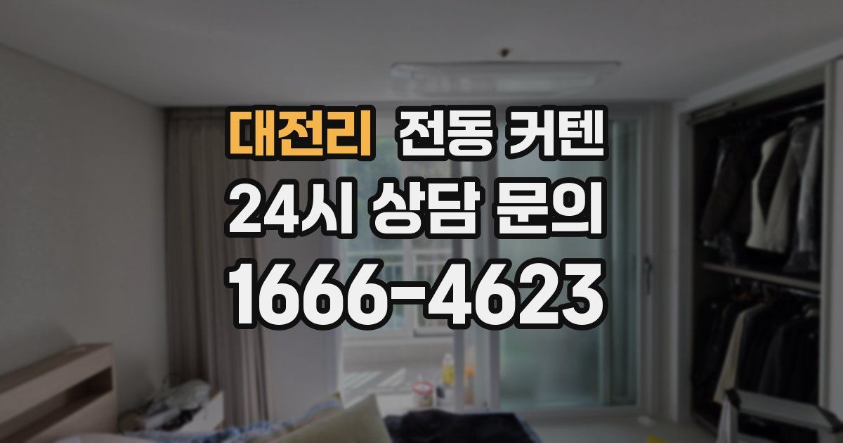 대전리 전동 커텐
