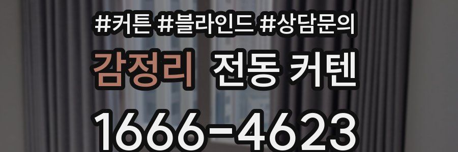 감정리 전동 커텐