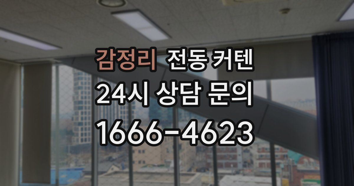 감정리 전동 커텐