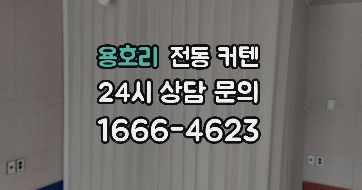 용호리 전동 커텐