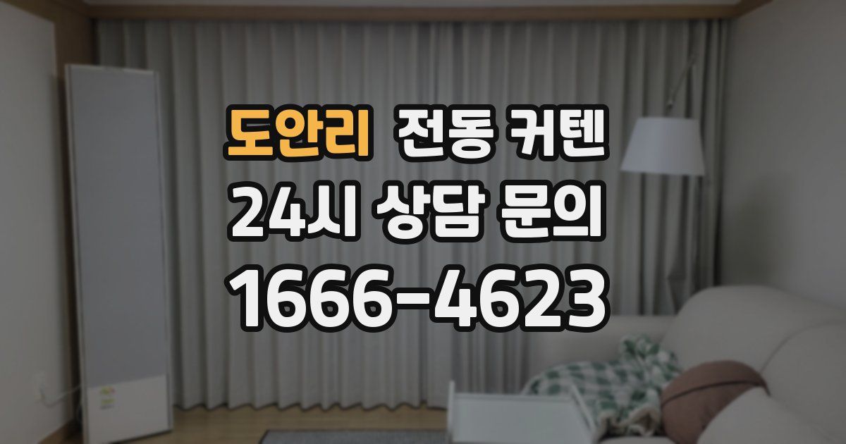 도안리 전동 커텐