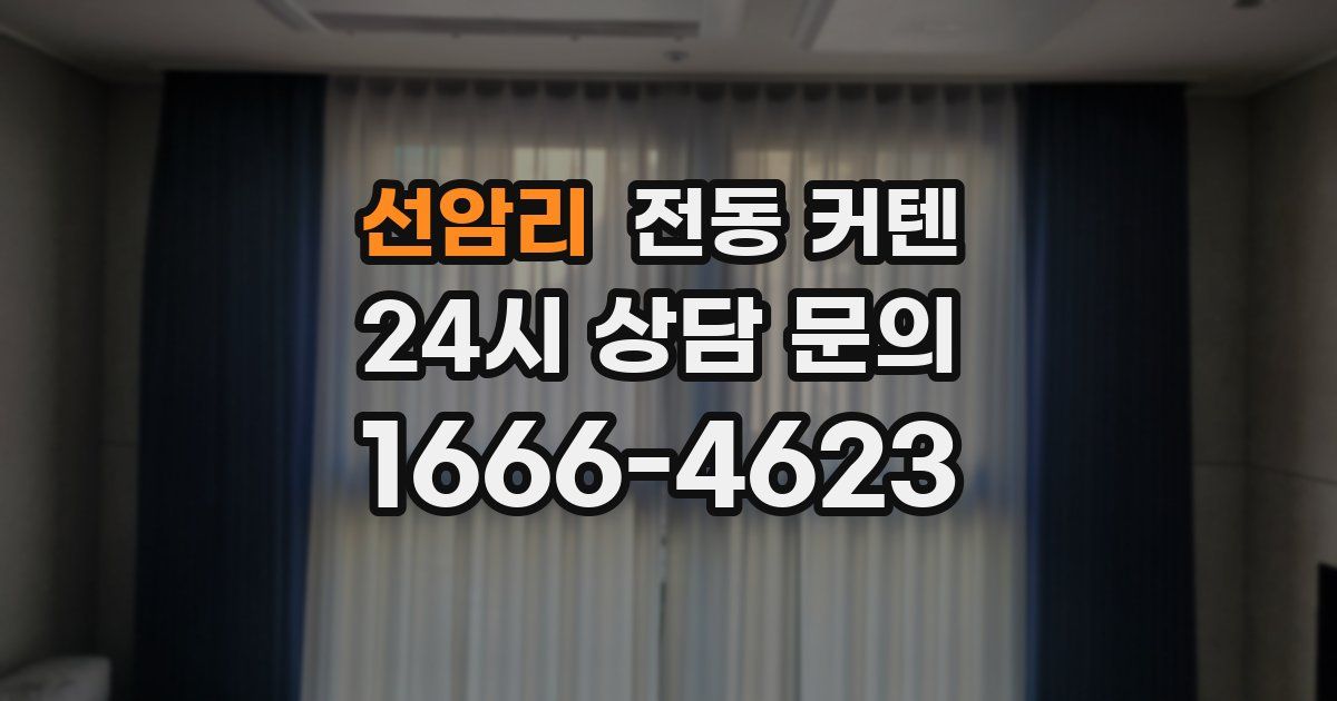 선암리 전동 커텐