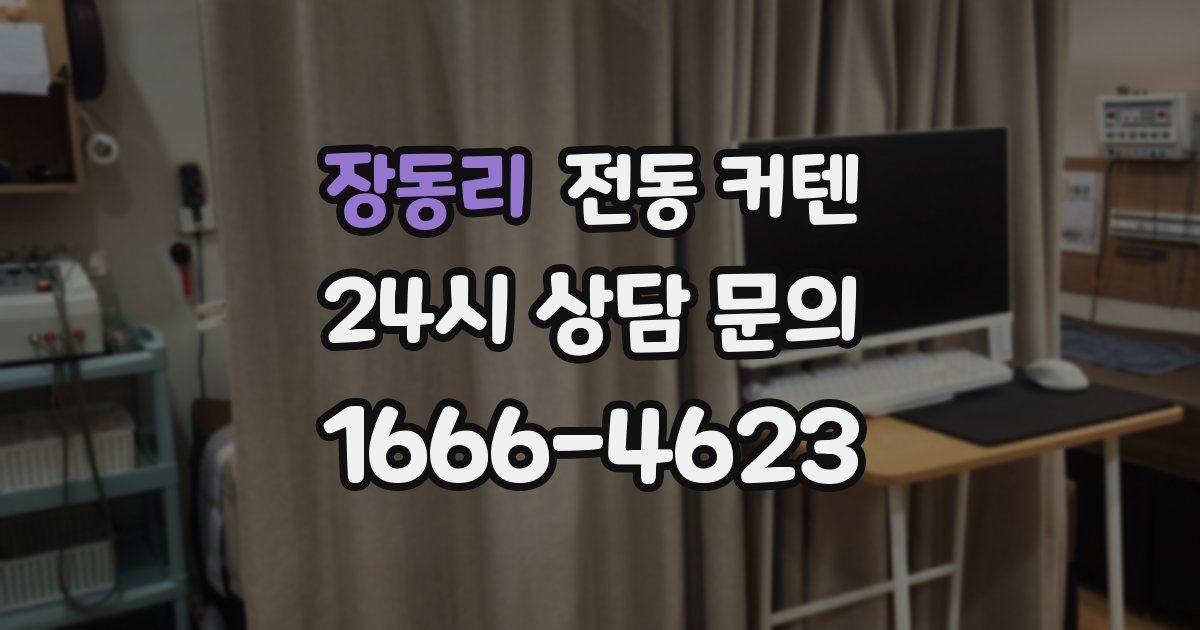 장동리 전동 커텐