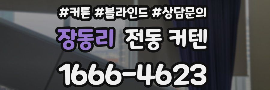 장동리 전동 커텐