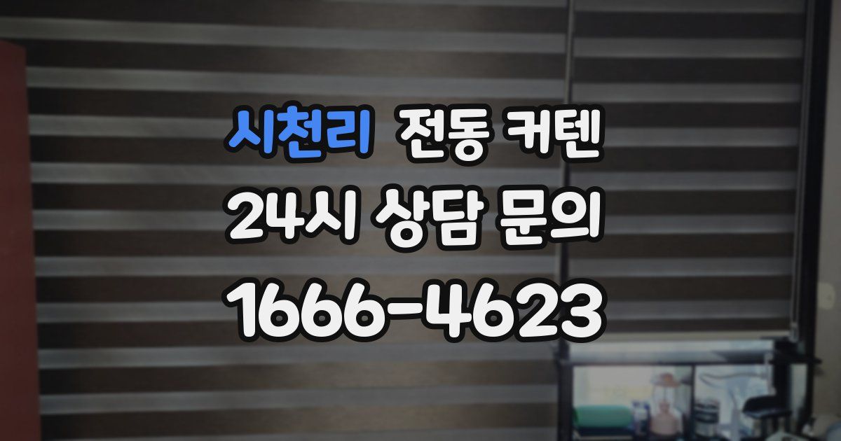 시천리 전동 커텐